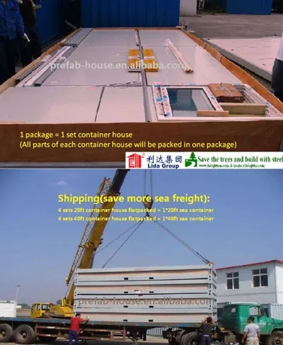 20ft prefabricated expandable flat pack container office
