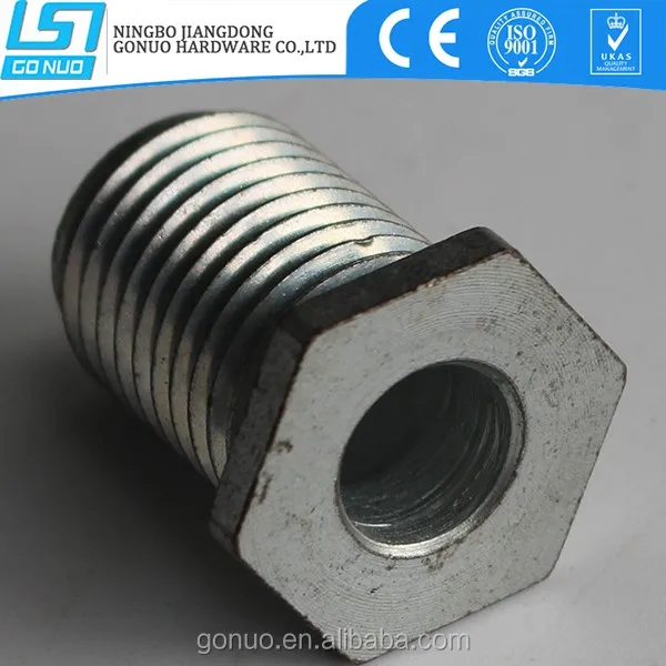 Cnc Parts Metric Threaded Mild Hex Reducing Hardened Steel Bushes Buy
