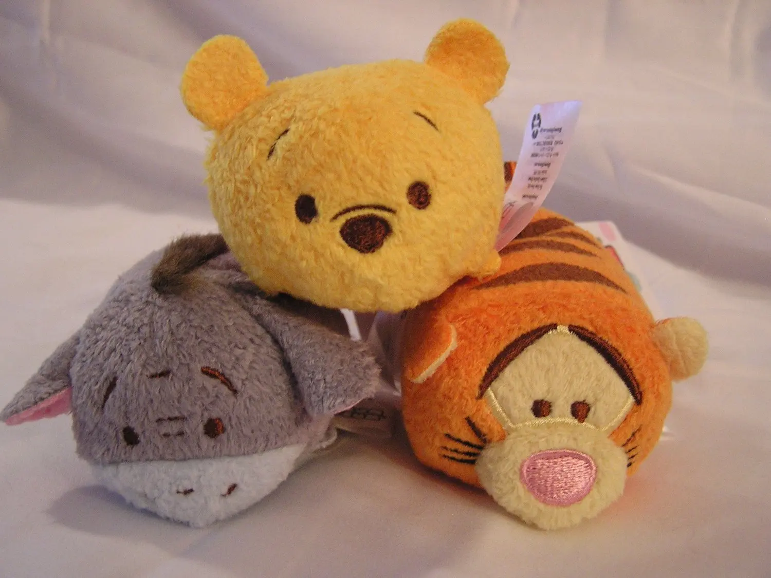 Disney Winnie the Pooh, Tigger & Eeyore Tsum Tsum 3.5" Mini Plush Animal Figures (3 ct bundle)