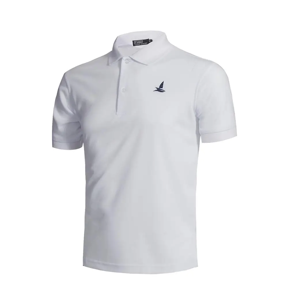 plain white golf shirt