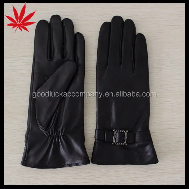 belts on the back women leather gloves for driving