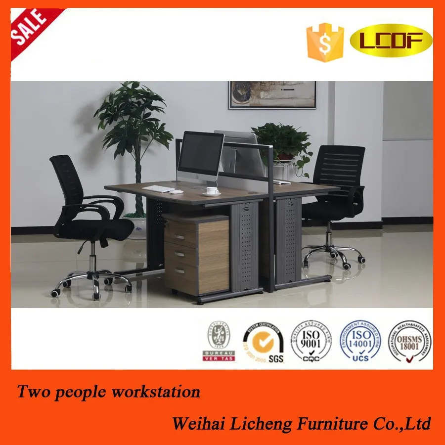 Cheap Wooden Computer Table Design/2 Person Reception Desk Buy Wooden