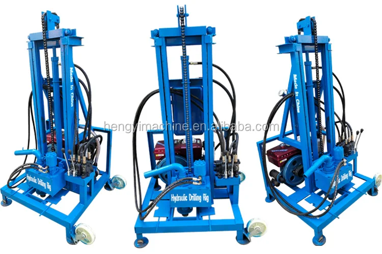 Diesel Engine Mobile Hydraulic Used Portable Water Well Drilling Rigs