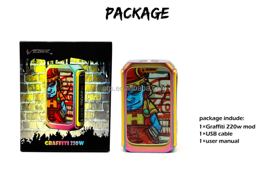 Vzone Vaping Box Mods Vzone Graffiti Vapor Mod E Cigarette Vape Electronic Cigarete