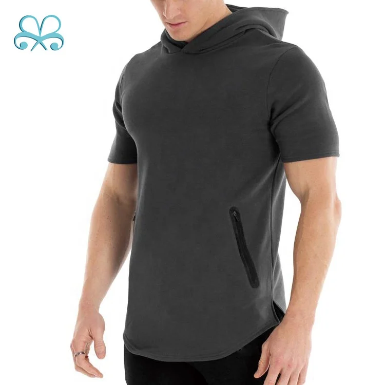  Short Sleeve Workout Hoodie for Build Muscle
