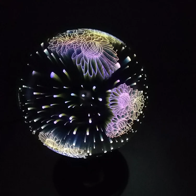 户外魔法花园 3d 效果向日葵颜色变化太阳凝视球