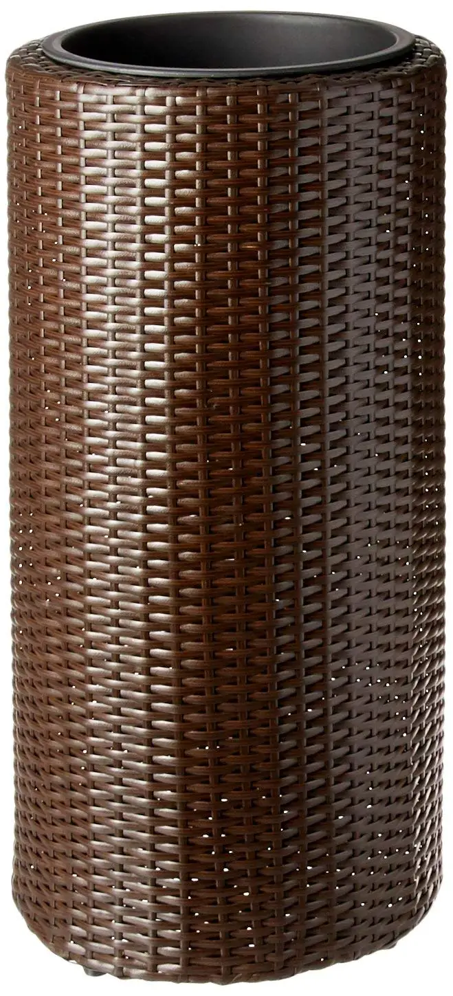 Green Outdoor Wicker Planter Find Get Quotations Sunjoy Wicker Outdoor Planter Round