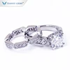 Tianyu gems Luxury Design Engagement 14k/18k Gold 8*8mm Cushion Cut Moissanite Diamond ring