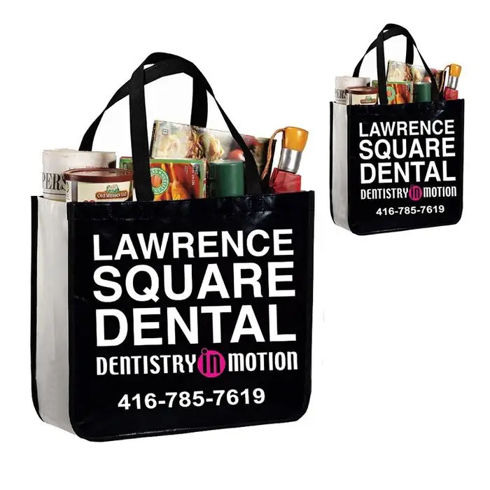 Silver Custom Printed Non Woven Metallic Reusable Shopping Bag Buy Metallic Shopping Bag