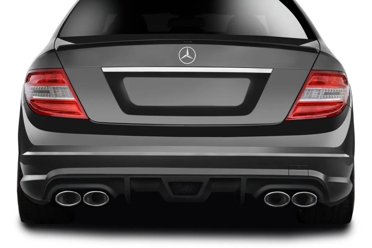 Get Quotations · 2008-2011 Mercedes Benz C63 / C Class Sport Models AF-1 Rear Diffuser