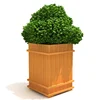 Outdoor waterproof Square wpc wood plastic composite flower box pot