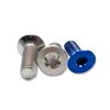 Multiple color GR2 titanium flat hex torx head titanium countersunk bolt