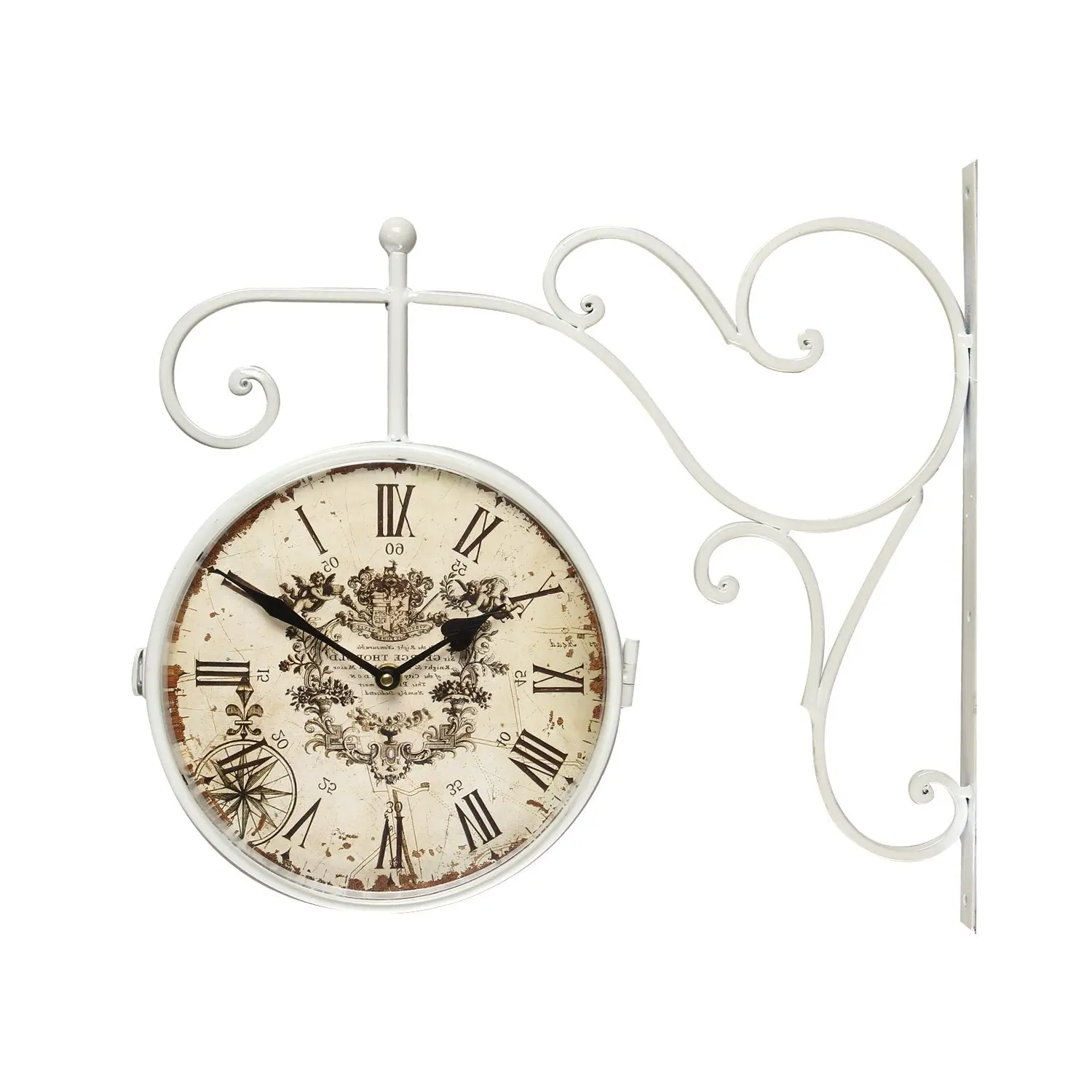 double sided wall clock