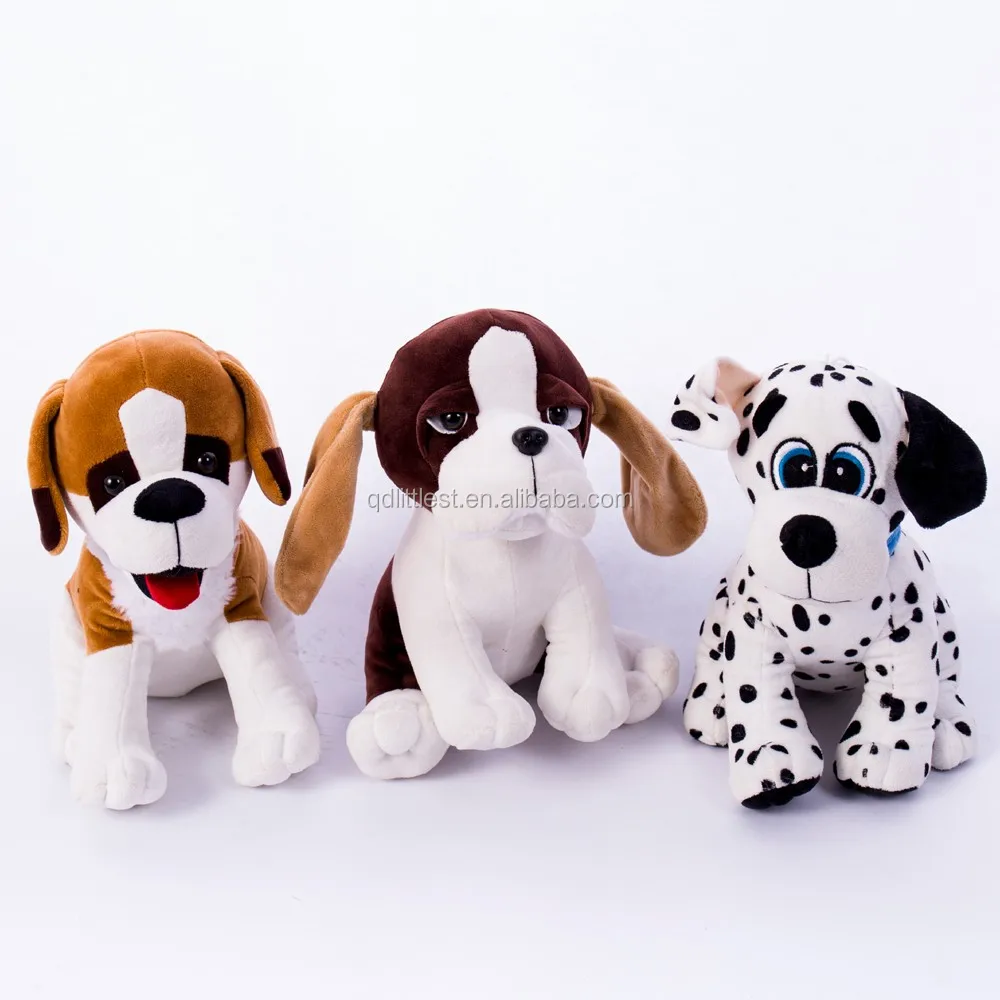 Cute Popular Embroidery Eyes Dog Shape Plush Toys For Kids,Long Ears