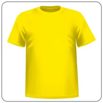 plain yellow tee shirt