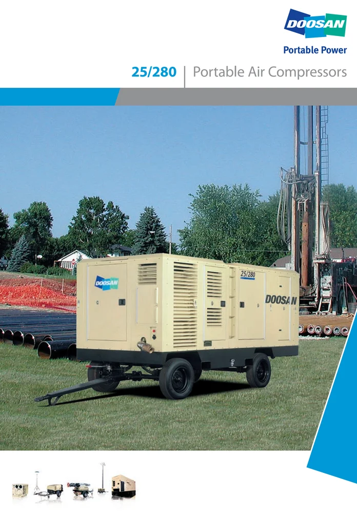 Doosan( Ingersoll Rand) Diesel Portable Air Compressor 25/280stage3b