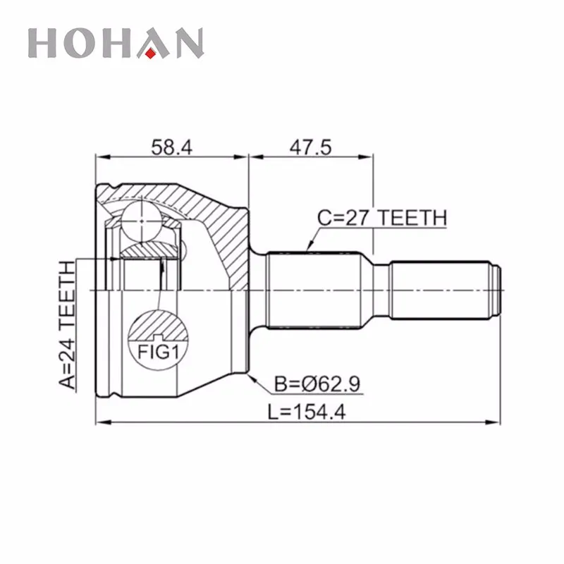 High Performance Outer Cv Joint For Ford Grand Cmax 20132020 Oem