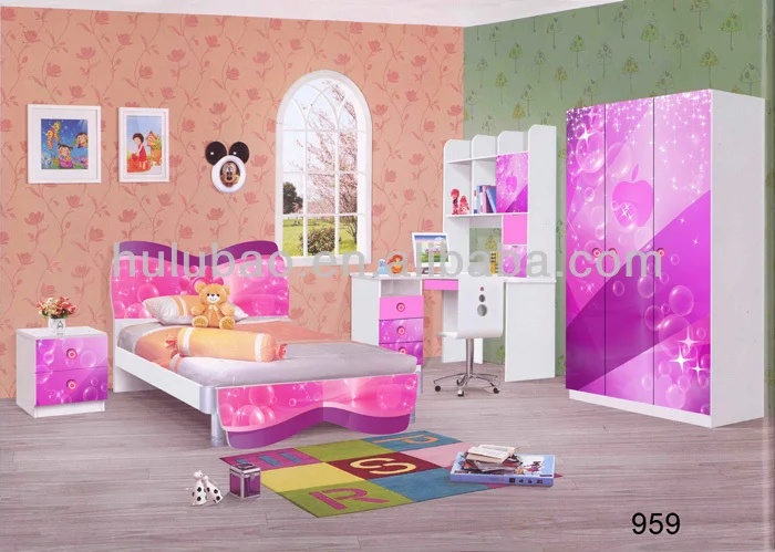 Modern Kids Child Youth Bedroom Furniture Set Cheap 926a