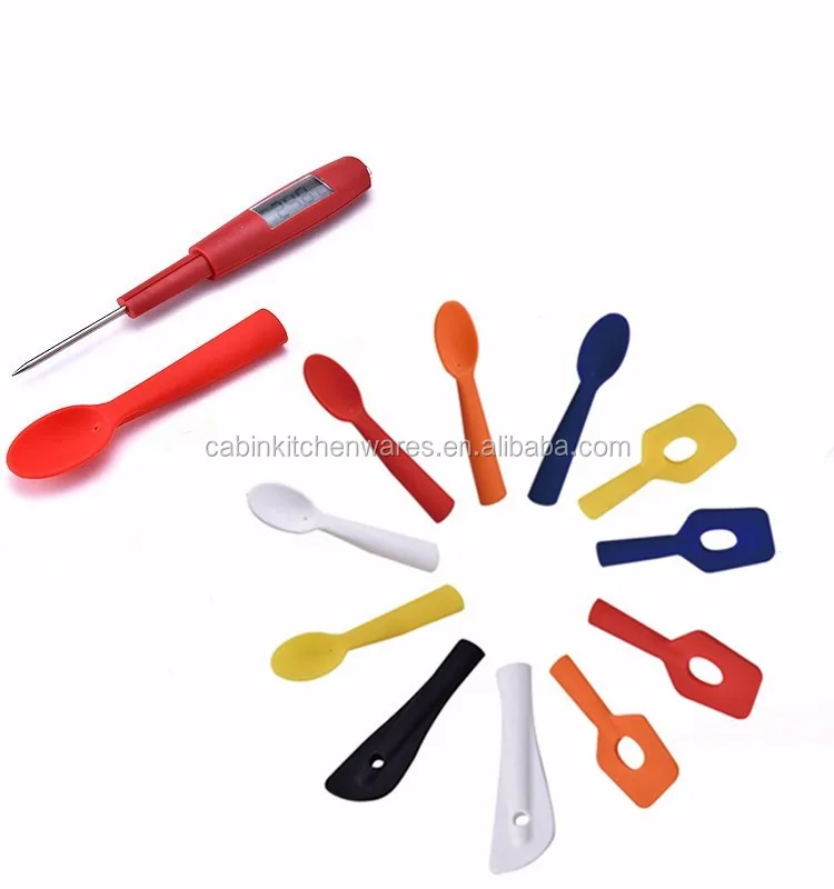 optional silicone head digital spatula thermometer