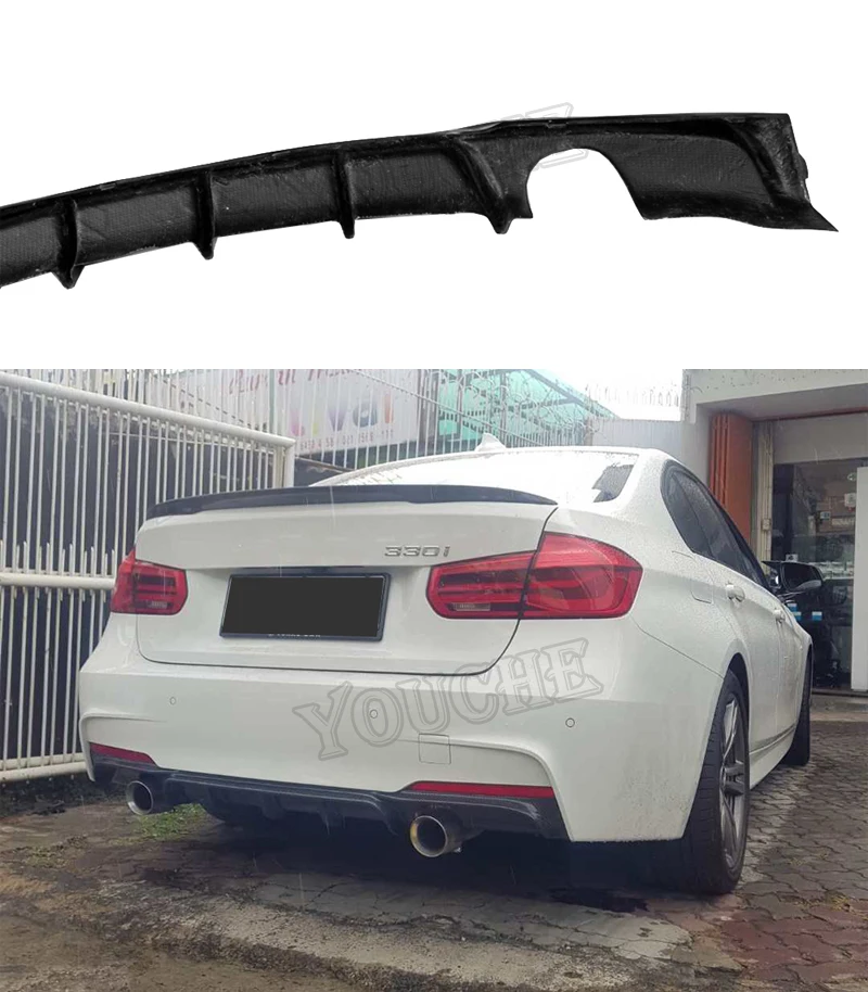 Carbon Fiber F30 Diffuser For Bmw 3 Series F30 M Sport M Tech Bumper F30 Mp Style Diffuser 318i 3i Buy F30 Mp Style Diffuser 3 Series F30 M Sport Diffuser Diffuser