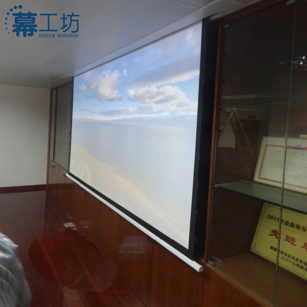 Motorized Ceiling Projector Screen For Office Conference Buy