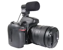 Black Mini External Directional Stereo Microphone Mic-109 for 3.5mm Mic Jack Canon/Nikon/Sony/Pentax DSLR cameras & DV Camcorder