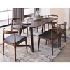 Wooden restaurant hotel dining room furniture table and chairs dining table set
