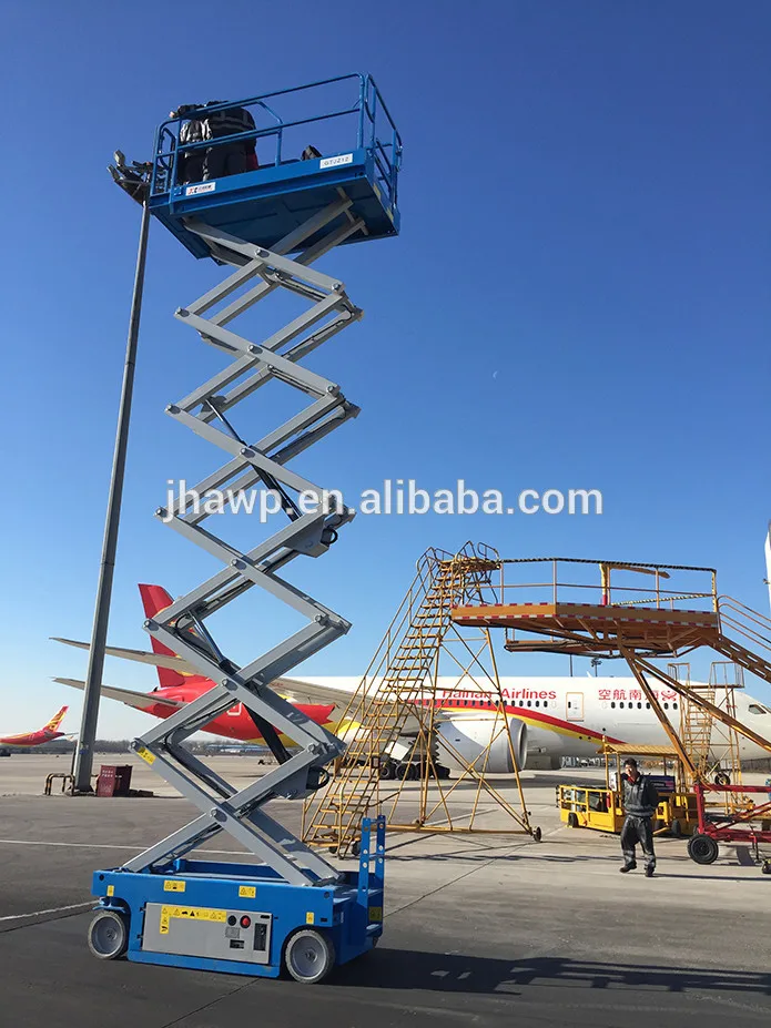 to genie mobile self propelled electric hydraulic scissor lift