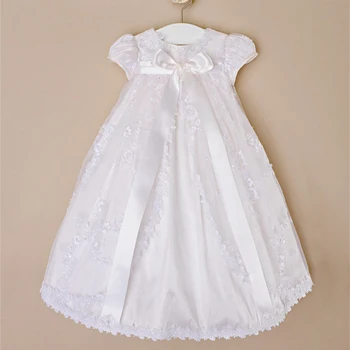 First Communion Dress Vintage Applique Baby Girl Baptism Christening ...