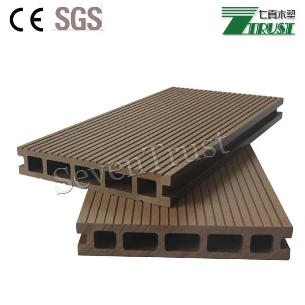 Outdoor Eco Deck Wpc Boards Anti Uv Timber Plastic Composite Decking