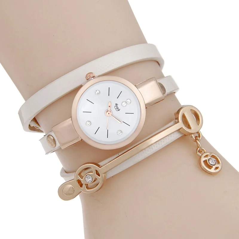 Ladies Quartz Leather Braided Charm Lady Watch Women Wrist Watch Buy