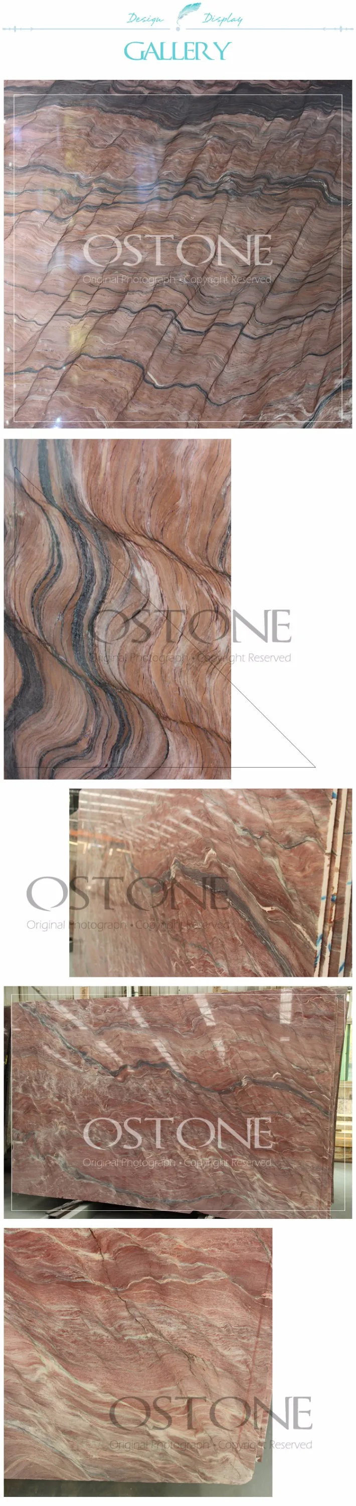 Excellent Quality Burning Passion Quartzite Tiles For Floor