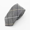Fashion Gray Skinny Cotton Tie For Men