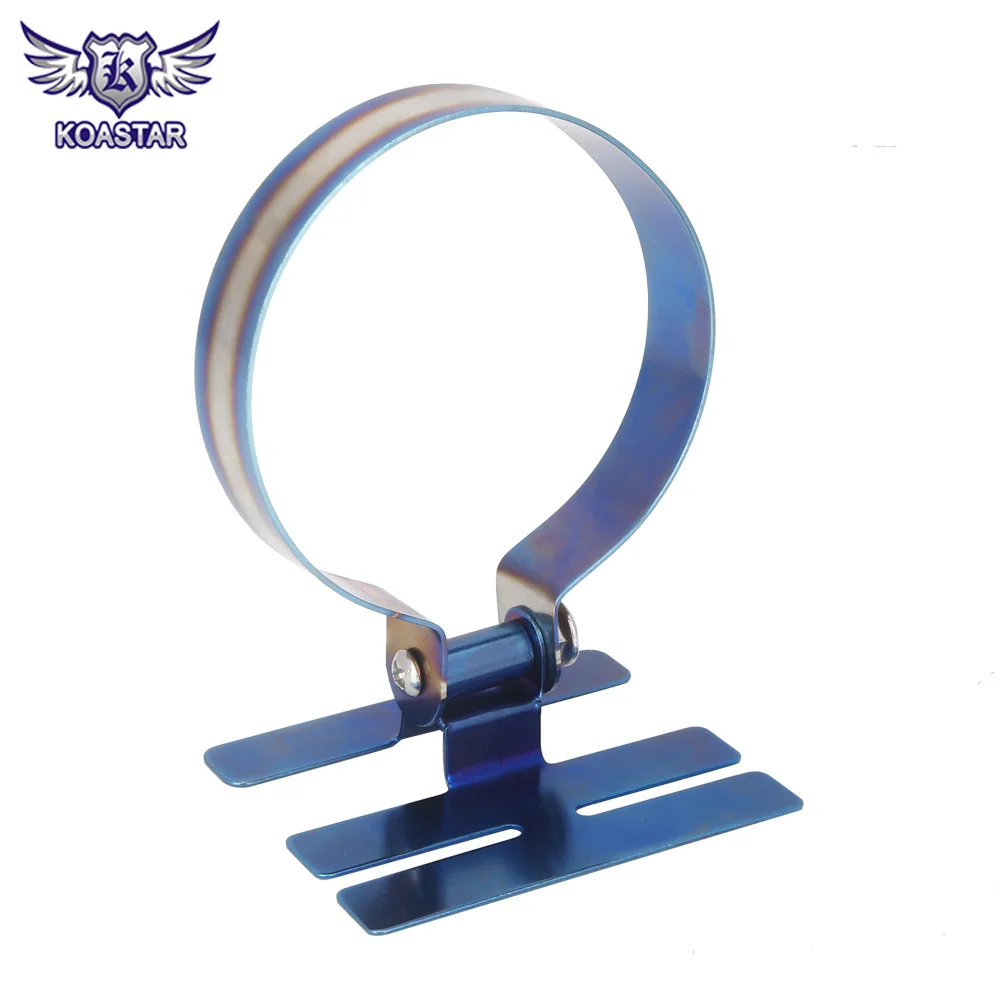 60mm Car Gauge Bracket Stainless Steel Titanium Blue Gauge Racing