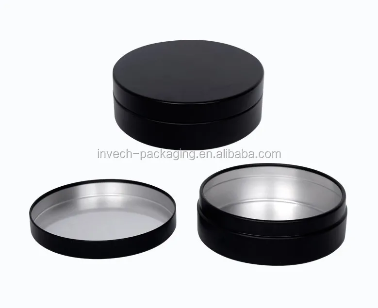 Black Aluminium Jar,Brushed Black Aluminum Tin 150gram,/5oz. Christmas