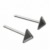 925 sterling silver triangle Earring Posts Ear studs earring post