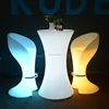 hot selling RGB color rechargeable ledfurniture party disco plastic led round table