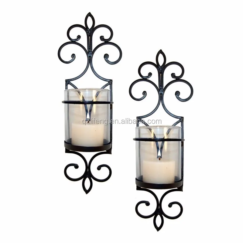 Decorative Scrolled Ivy Tea Light Candle Holder Hanging Candle Wall