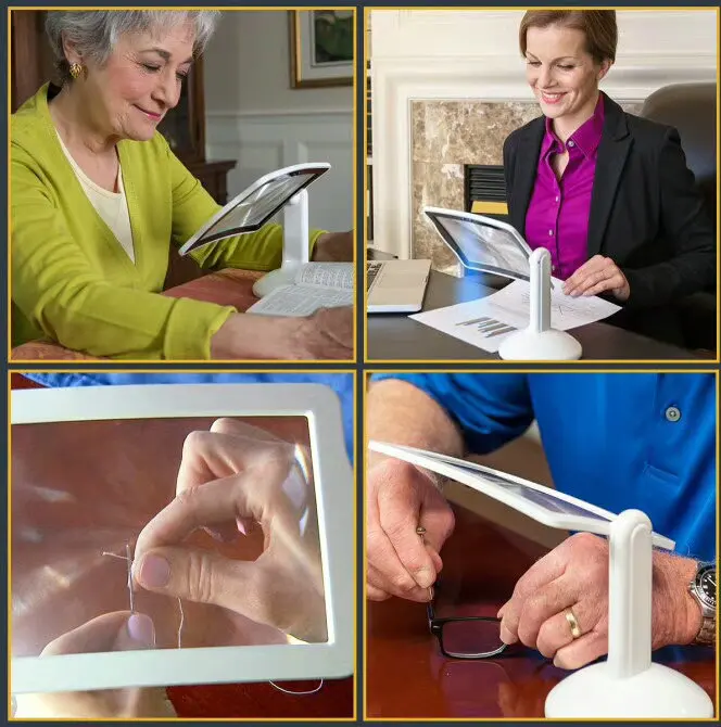 Large Lens Magnifying Glass/tablet Screen Magnifier/desktop Magnifying