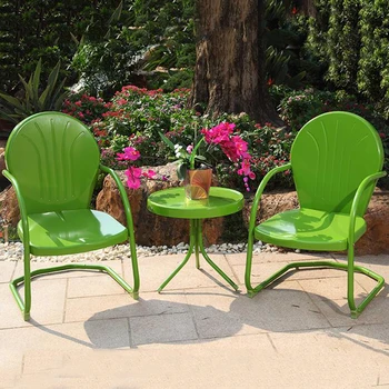 Juego De Mesa Y Sillas De Café De Color Puro De Hierro juegos de mesa y sillas para balcon yo jardin | Mesa y