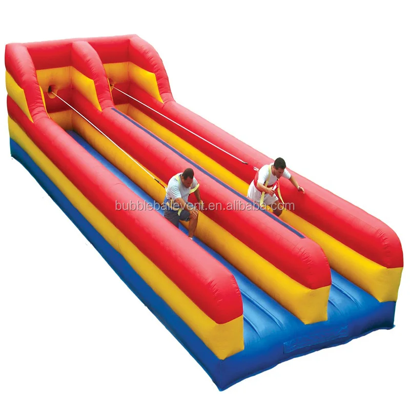 Popular sport game commercial bungee trampoline cheap inflatable bungee run for sale