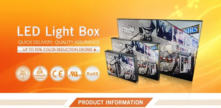 Outdoor Advertising Double Sided Hanging Sign LED Photography Light Box