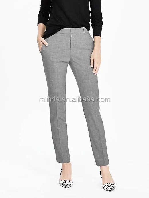 Pantalon de tela formal mujer Clearance