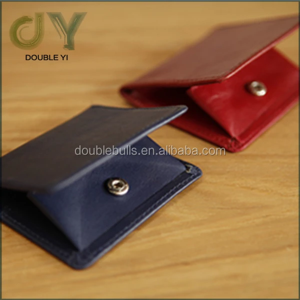 Wholesale Smooth Soft Leather Coin Purse Pouch Men's Leather Coin Pouch