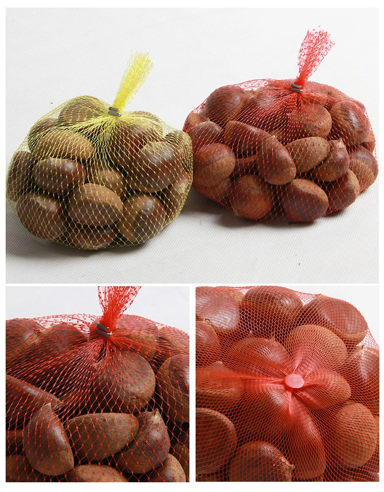 Colorful Supermarket Garlic Chestnut Pomelo Net Bag For Packaging