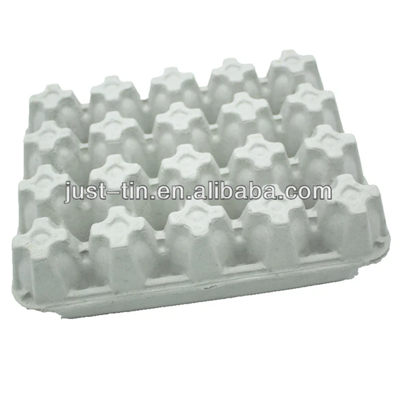 Environmentfriendly Egg Tray Carton With Cover Pulp Moulding 20 Eggs