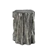 Mayco Accent Furniture Tree Trunk Naturalist Elegant Silver Tree Stump Accent Coffee Side Table