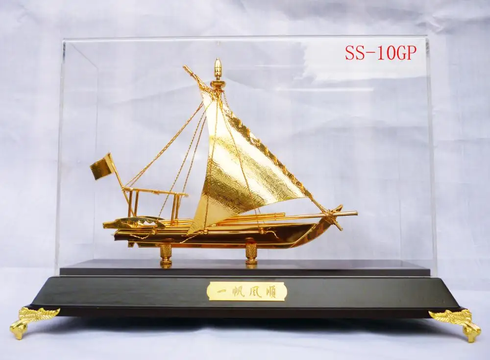 24k Gold Ship Model From Vietnam For Company Business Buy 24k Gold