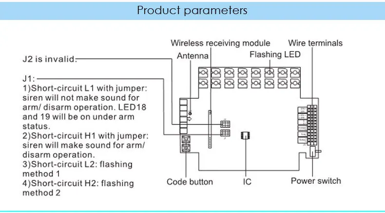 Eray jd-w06/ Waterproof Outdoor Wireless Solar Siren 120dB with Two Functions Easy To Install Flash Light Energy Saving For The Alarm System