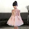 off-shoulder embroidered puffy dress for girls new kids girl Costume full dresses